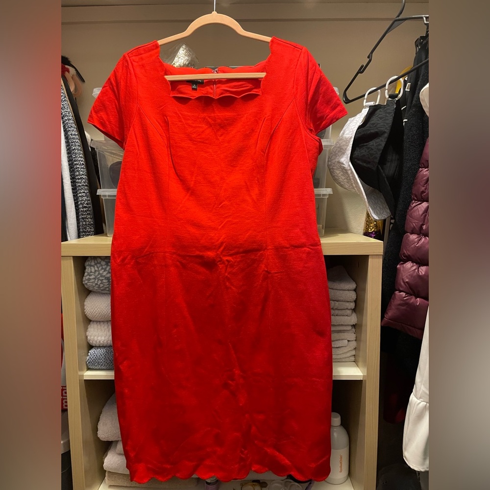 Talbots size 12 Red dress